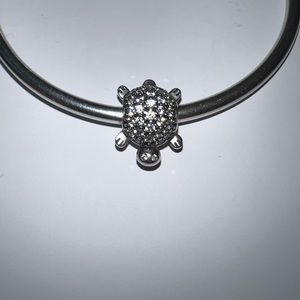 Retired Pandora Sterling Silver Sea Turtle Animal Charm